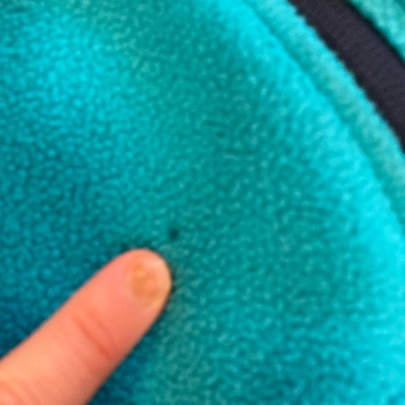 L.L bean fleece zip up jacket kids size 14-16 large play condition camping - Picture 5 of 11